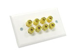 Four speaker wallplate