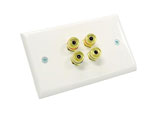 Two speaker wallplate