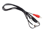 3.5mm Aux Auxiliary Male To 2 RCA Male Audio Stereo Cable Cord