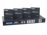 4x4 HDbaseT Matrix HDMI Extender Transmitter Over Cat5e/6 100M 3D 4Kx2K IR RS232 TCP/IP