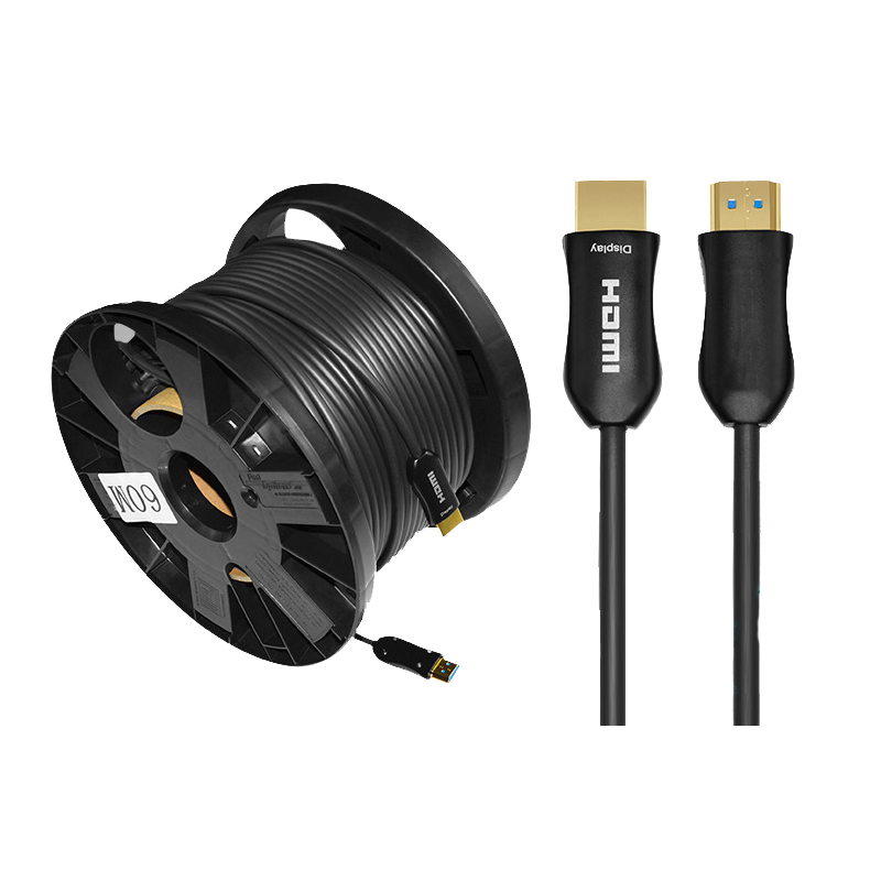 Optical HDMI 2.0 Cable 4K@60Hz Ethernet High Speed 18Gbps 4:4:4, 4:2:2, 4:2:0 3D 4K HDR HDCP 2.2 100m 