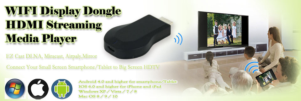 WIFI Display Dongle HDMI Streaming Media Player